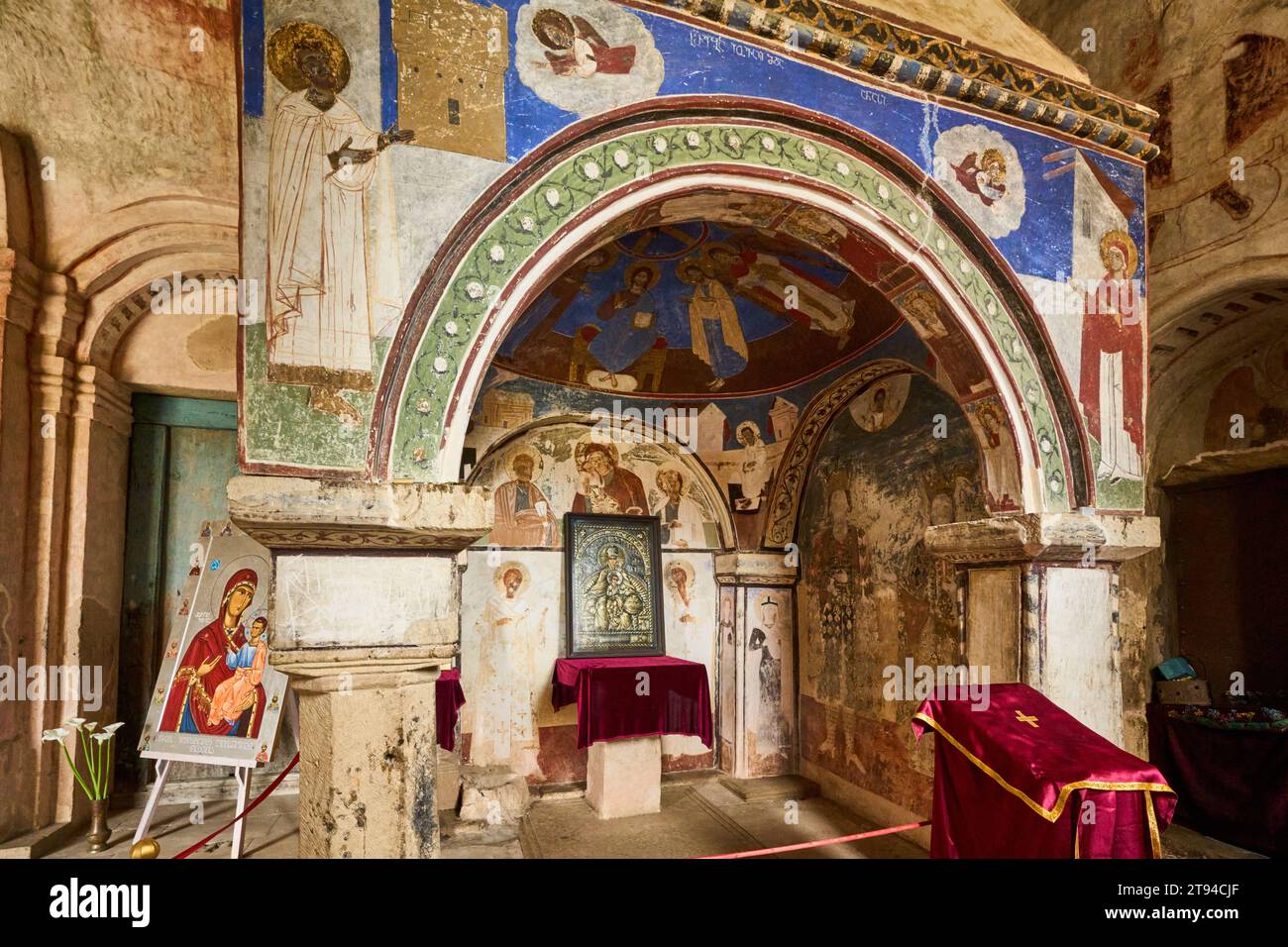 Kloster Gelati, Seitenkapelle der Kathedrale der Geburt der Jungfrau Maria, nahe Kutaissi, Imeretien, Georgien Banque D'Images