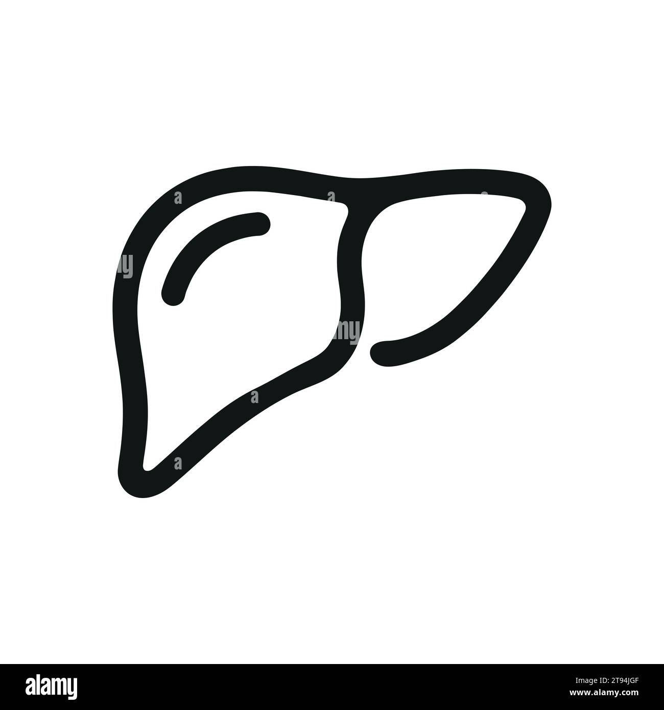 icône de ligne simple foie. Illustration vectorielle Illustration de Vecteur