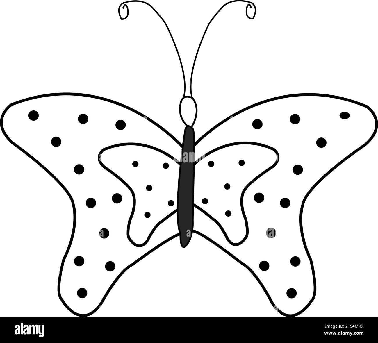 Dessins d'icônes de tatouage de papillon Illustration de Vecteur