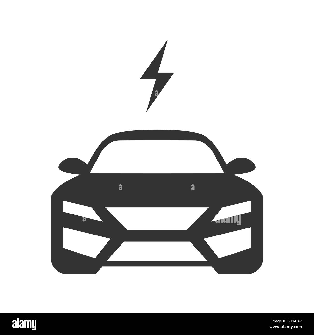 Icône de voiture Ekectric. Illustration vectorielle Illustration de Vecteur