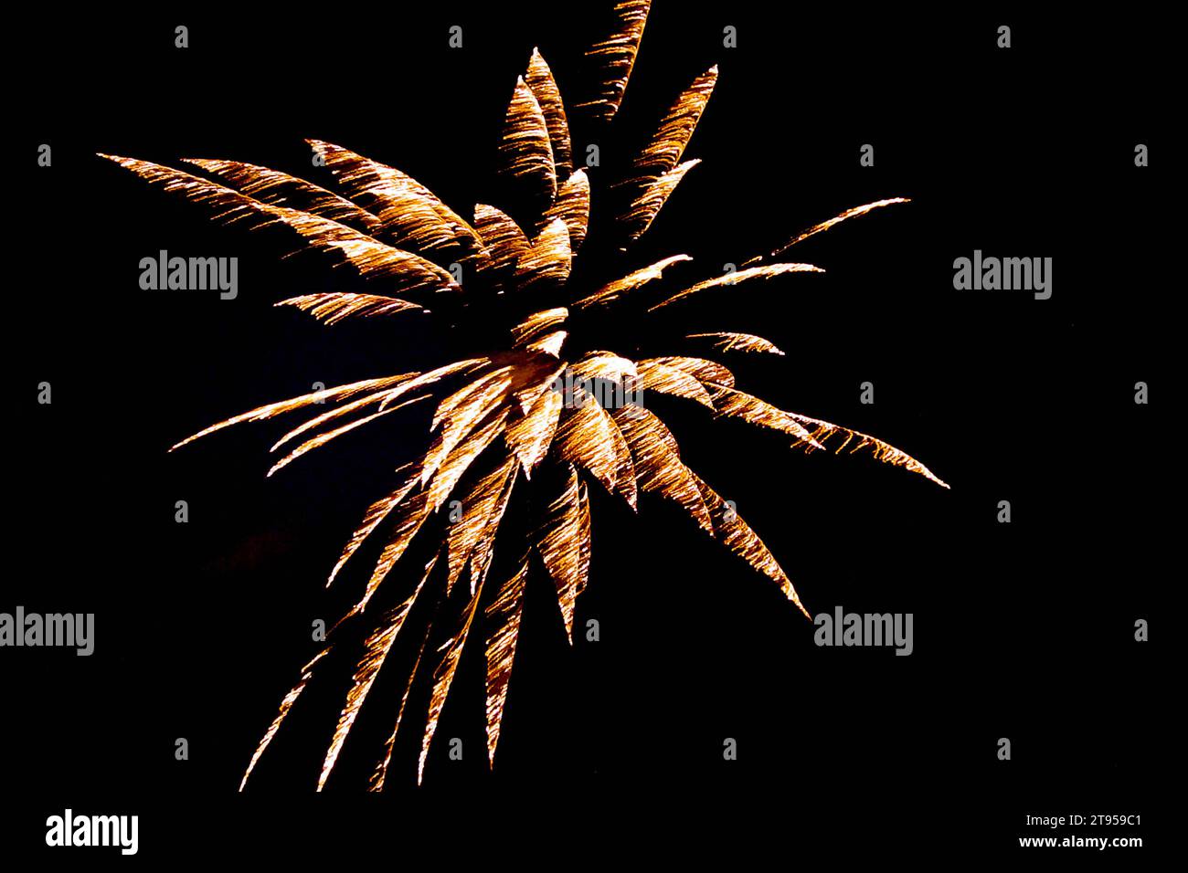 explosion de la fusée silvester Banque D'Images