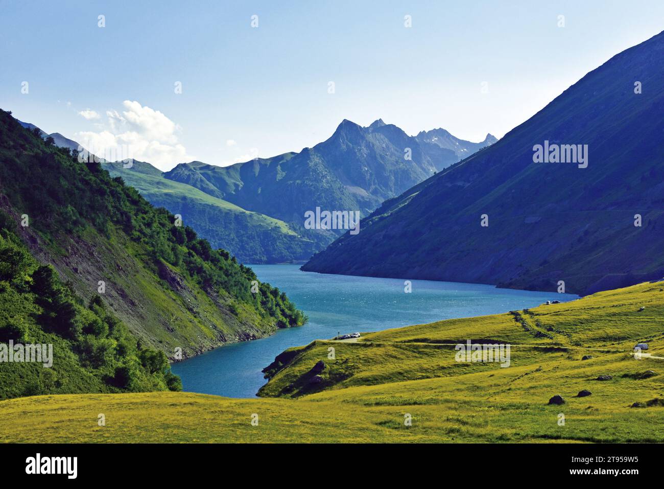 Le lac blanc dans les Alpes françaises, France, Savoie, vallée de la Maurienne, Chamonix-Mont-blanc Banque D'Images