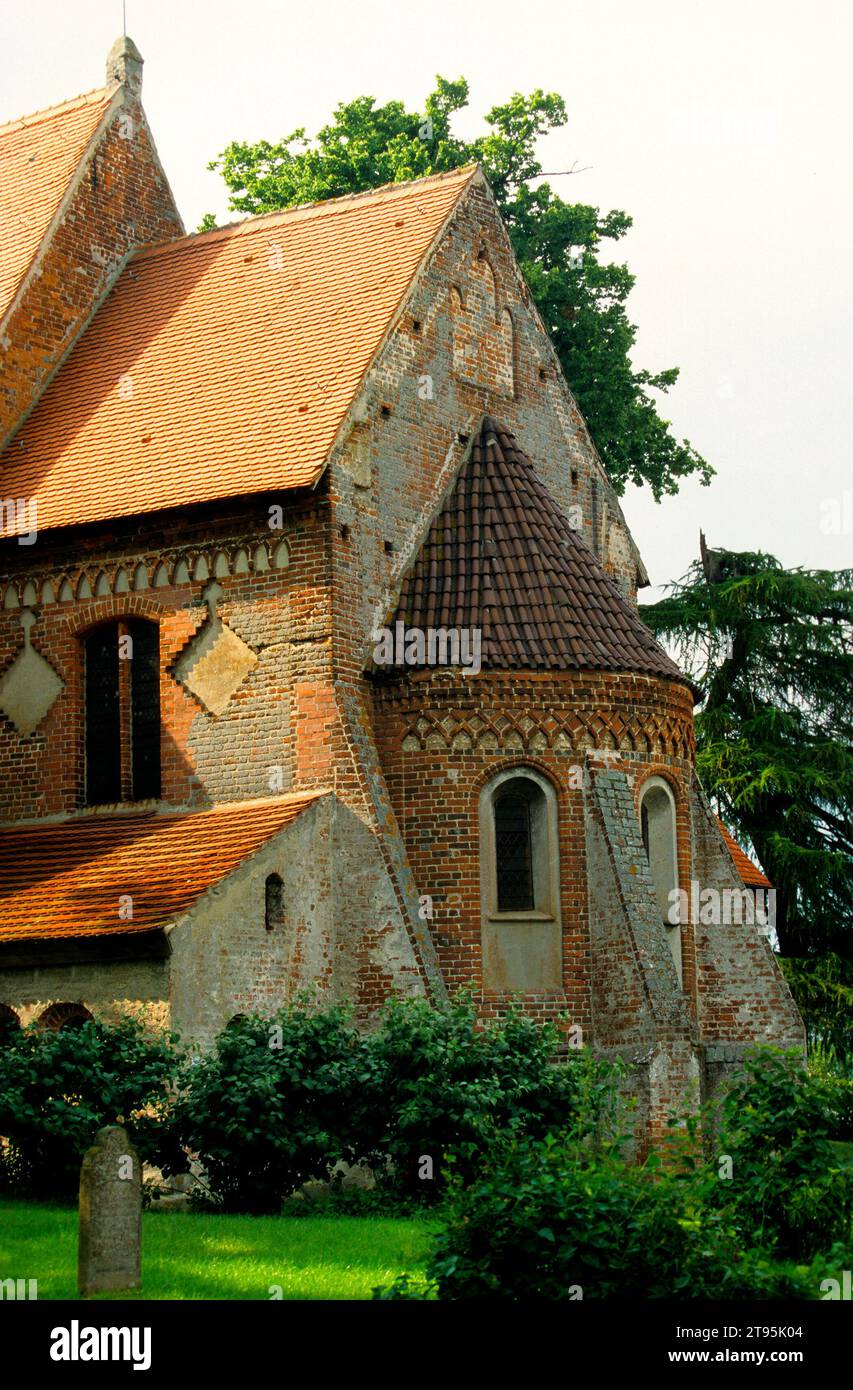 Dorfkirche, 1200, Altenkirchen, Rugen, Allemagne Banque D'Images