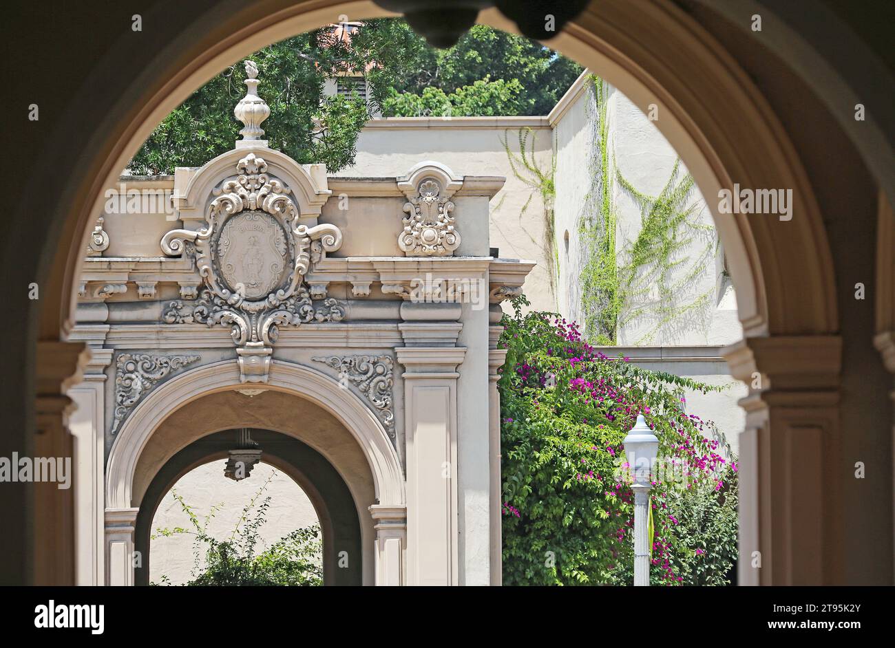 Dans l'arcade - San Diego, Californie Banque D'Images