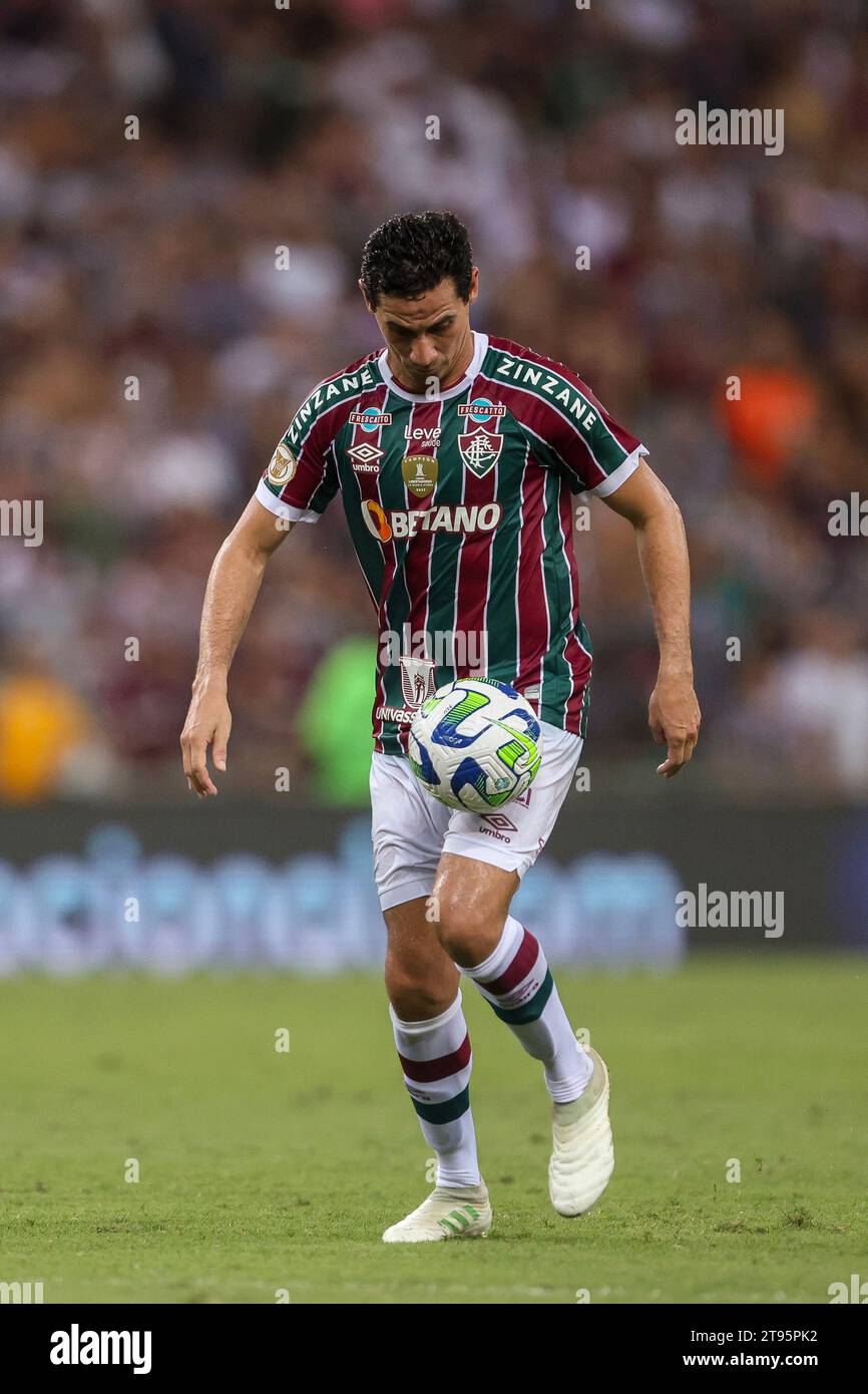 Rio de Janeiro, Brésil. 22 novembre 2023. Paulo Henrique Ganso de Fluminense, lors du match entre Fluminense et Sao Paulo, pour la série brésilienne A 2023, au stade Maracana, à Rio de Janeiro, le 22 novembre. Photo : Daniel Castelo Branco/DiaEsportivo/Alamy Live News crédit : DiaEsportivo/Alamy Live News Banque D'Images