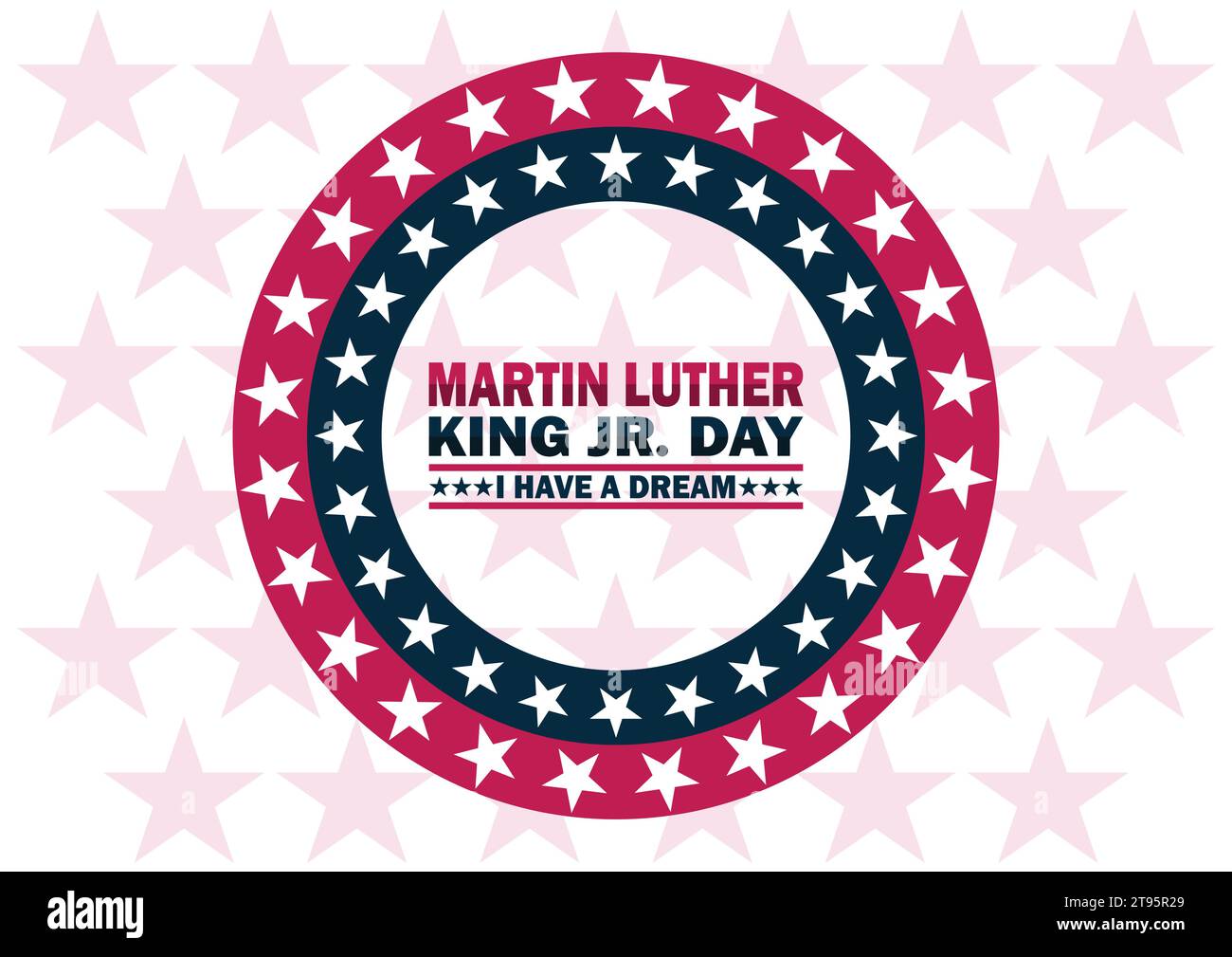 Martin Luther King Day Vector illustration. J'ai un rêve. Concept de vacances. Modèle pour arrière-plan, bannière, carte, affiche avec inscription de texte. Illustration de Vecteur