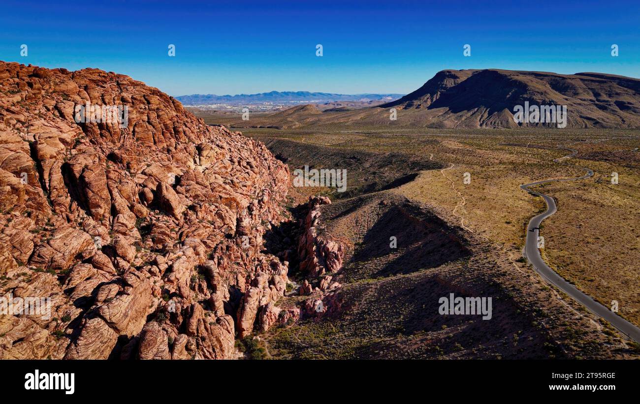 Le désert du Nevada et ses magnifiques paysages et canyons Banque D'Images