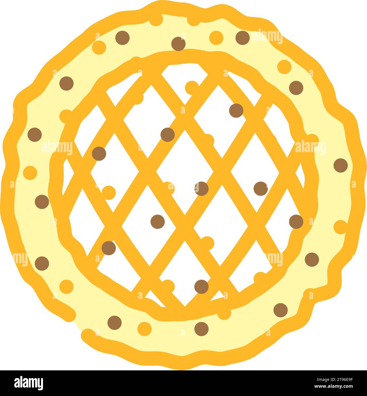 illustration vectorielle d'icône de couleur de cuisine turque de pain pita Illustration de Vecteur