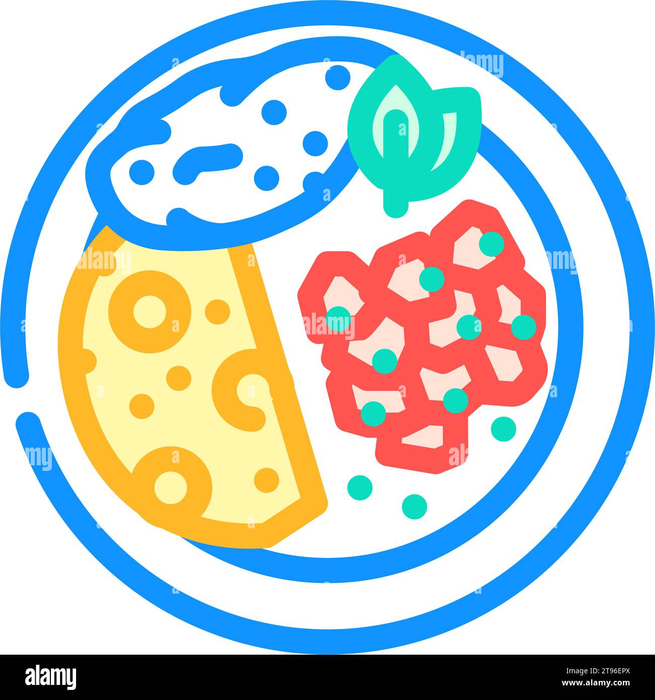illustration vectorielle d'icône de couleur iskender kebab cuisine turque Illustration de Vecteur