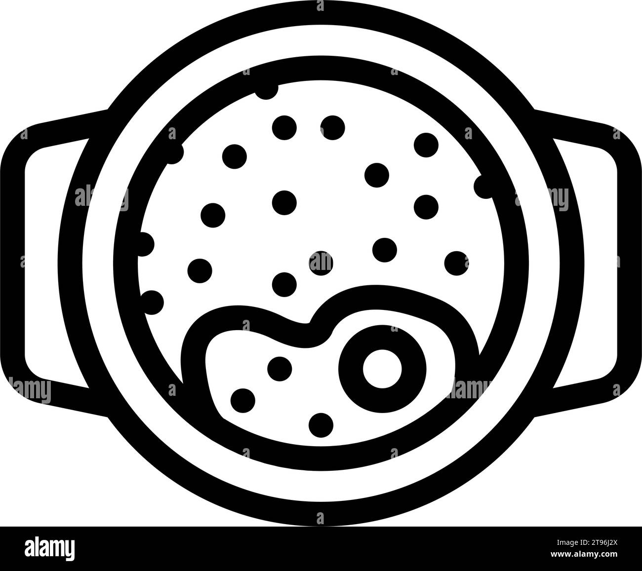 illustration vectorielle d'icône de ligne de cuisine turque saksuka Illustration de Vecteur