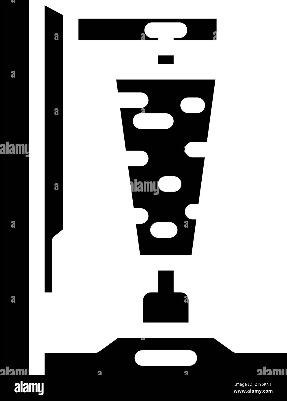doner kebab illustration vectorielle d'icône de glyphe de cuisine turque Illustration de Vecteur
