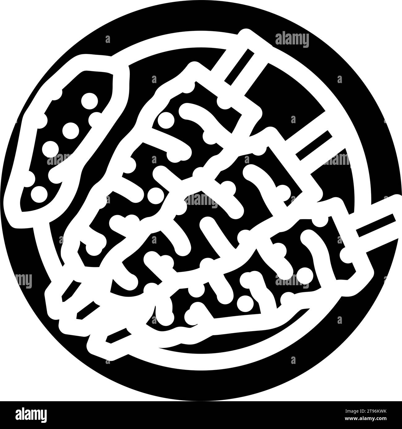 illustration vectorielle d'icône de glyphe de cuisine turque adana kebab Illustration de Vecteur