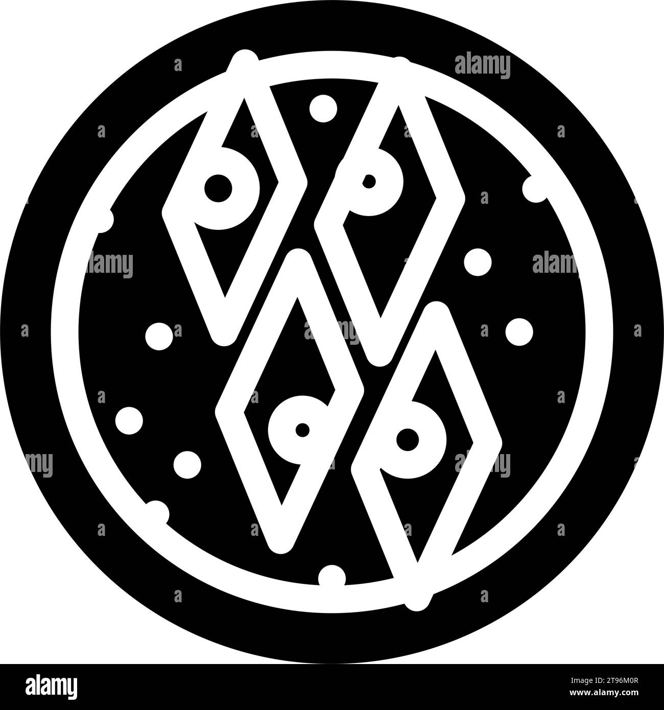 illustration vectorielle d'icône de glyphe de cuisine turque de baklava pâtisserie Illustration de Vecteur