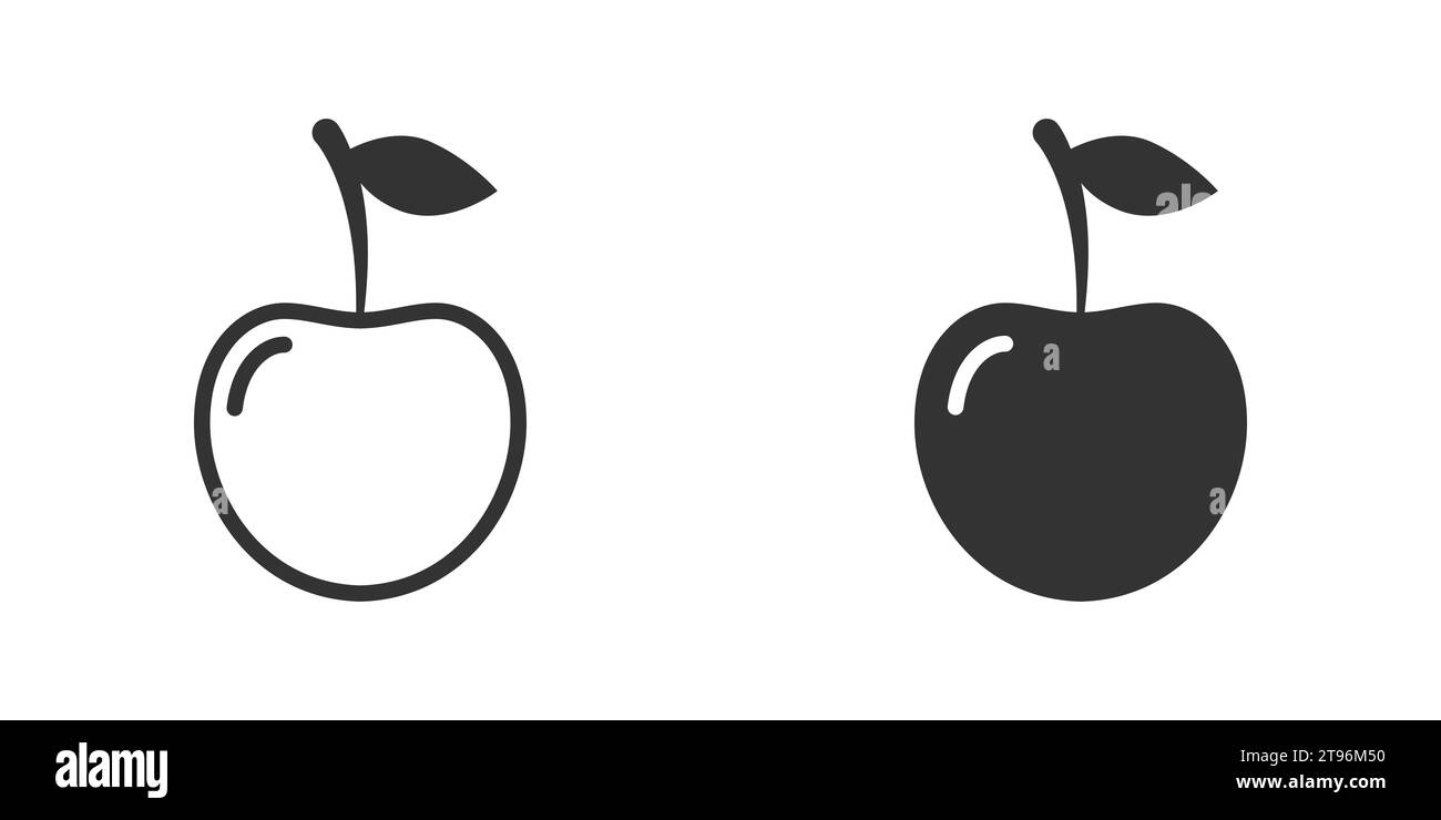 Icône Cherry. Conception simple. Illustration vectorielle Illustration de Vecteur