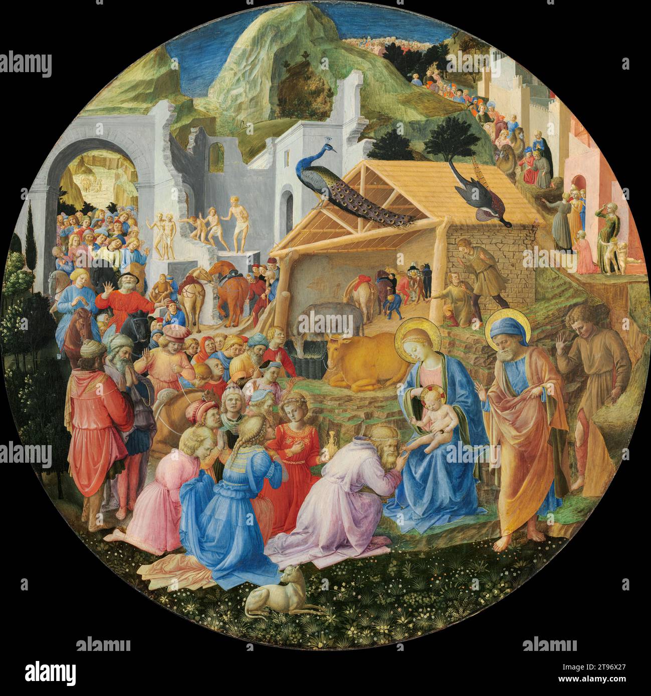 FRA Angelico, Filippo Lippi, l'adoration des Mages, 1450 circa ; tempera sur panneau de bois ; National Gallery of Art, Washington DC, États-Unis o Banque D'Images