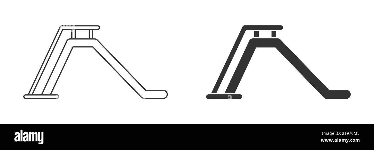 Icône de diapositive pour enfants. Illustration vectorielle Illustration de Vecteur