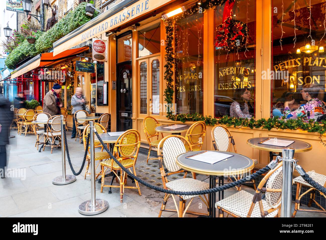 The Boulevard Brasserie, Wellington Street, Covent Garden, Londres, Royaume-Uni Banque D'Images