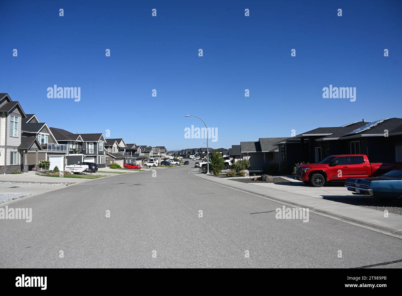 Kamloops, BC, Canada - 20 juillet 2023 : rue de Kamloops, Canada. Banque D'Images