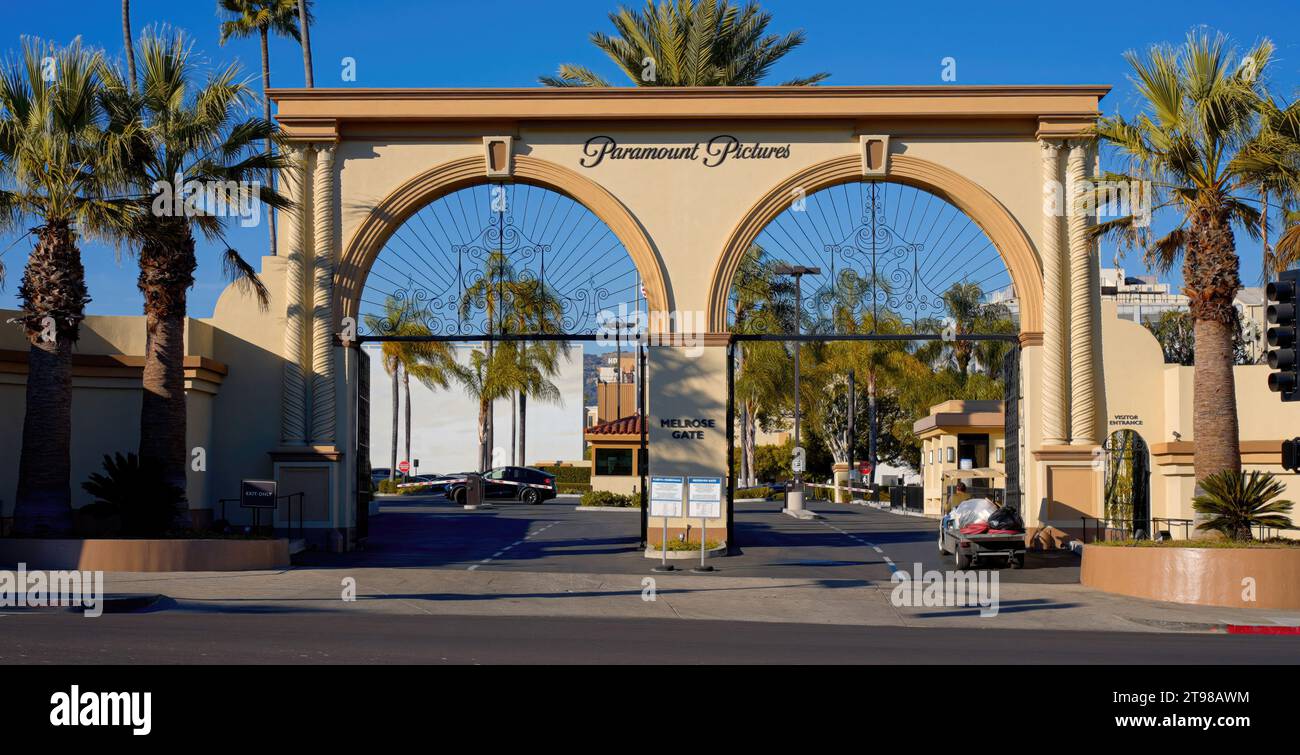 Paramount Pictures Studios à Melrose Avenue à Hollywood - LOS ANGELES, ÉTATS-Unis - NOVEMBRE 5. 2023 Banque D'Images