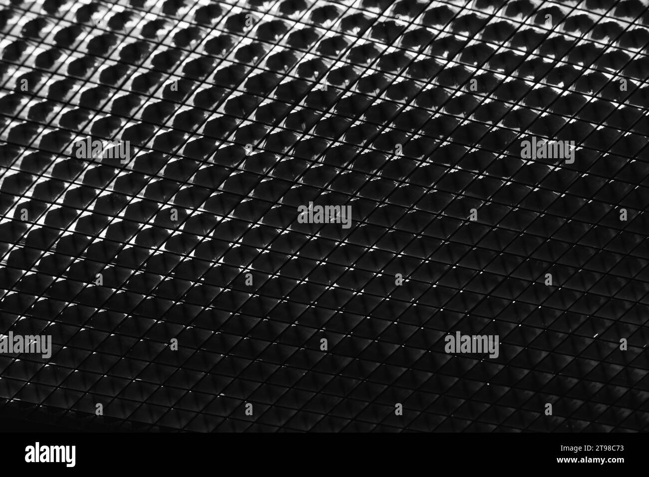 Photographie noir et blanc - motif géométrique monochrome Banque D'Images