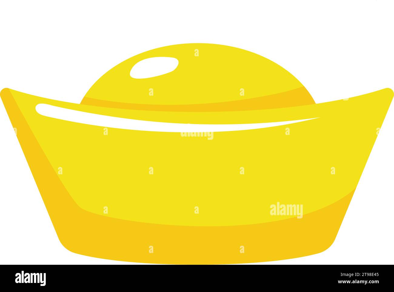 Lingot doré du nouvel an lunaire. Illustration vectorielle. Illustration de Vecteur