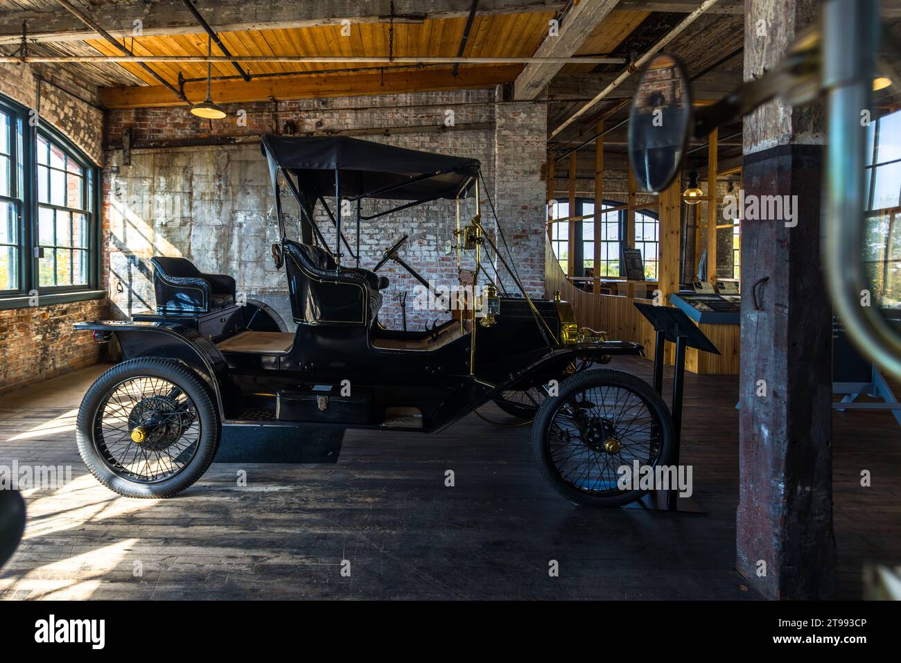 Ford Piquette Plant, Detroit, États-Unis. Dans l'usine Piquette Avenue, les premières voitures Ford Model T ont été produites sur une chaîne de montage. Il s'agit du plus ancien bâtiment d'usine automobile spécialement construit et ouvert au public Banque D'Images