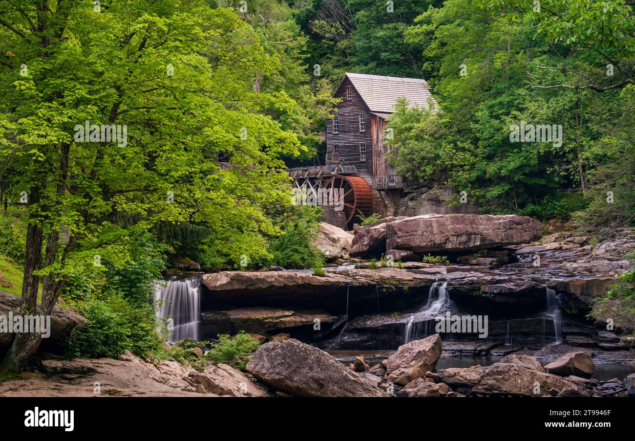 Grist Mill, Babcock State Park West Virginia Banque D'Images