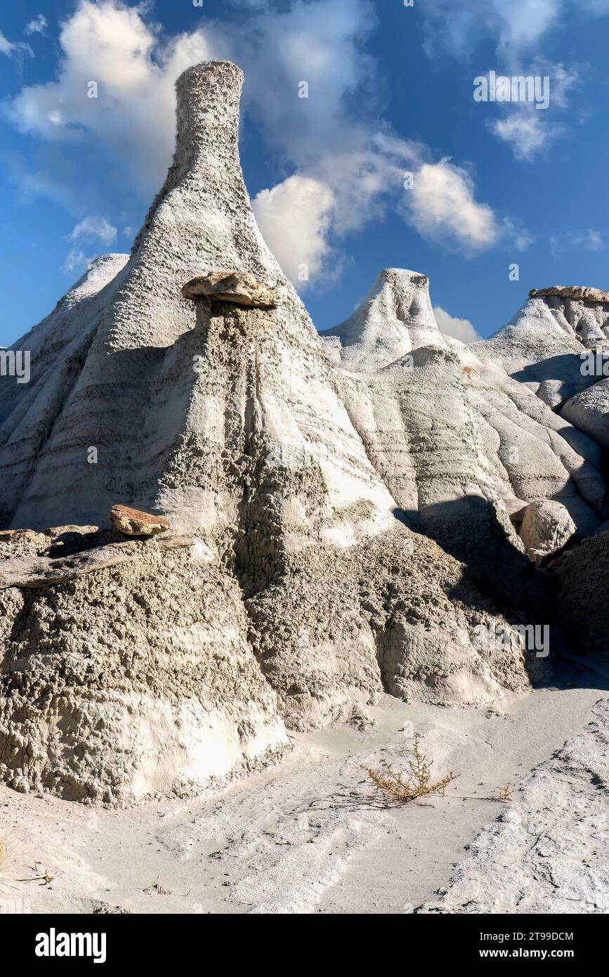 Formations rocheuses dans les Badlands de Bisti Banque D'Images