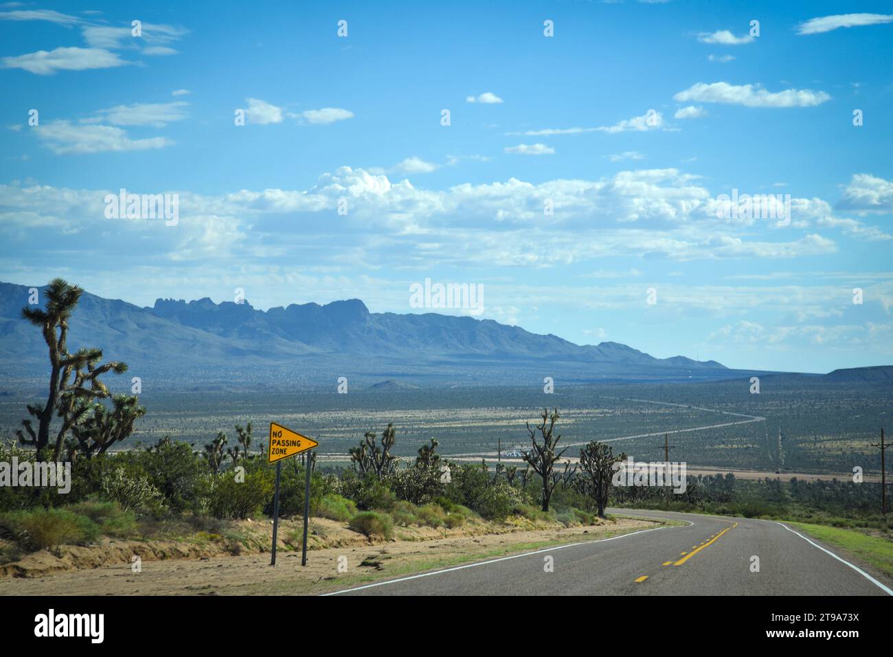 Belle vue sur les routes de l'Arizona, USA Banque D'Images