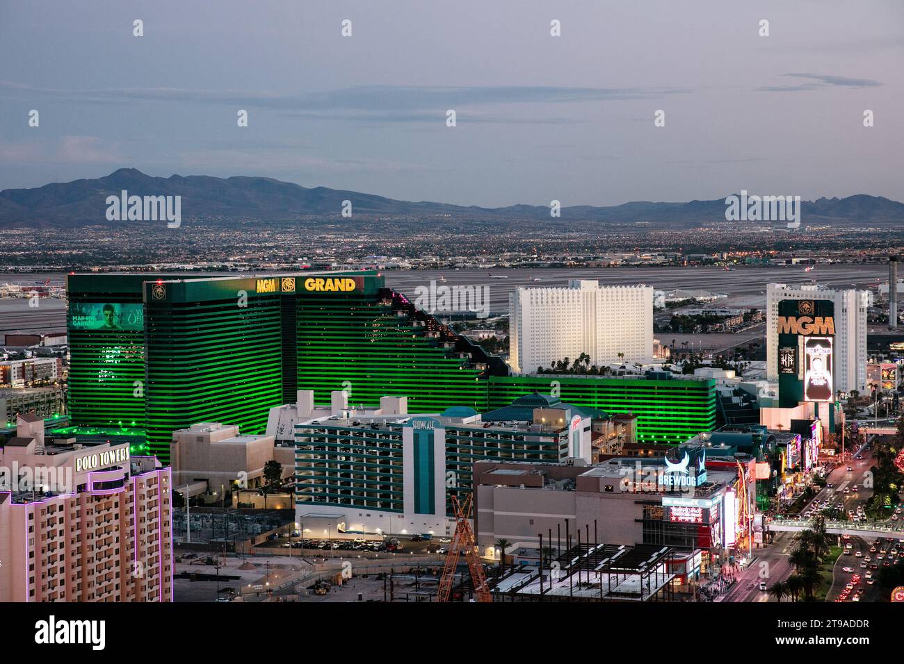 Le Strip, Las Vegas, Nevada Banque D'Images