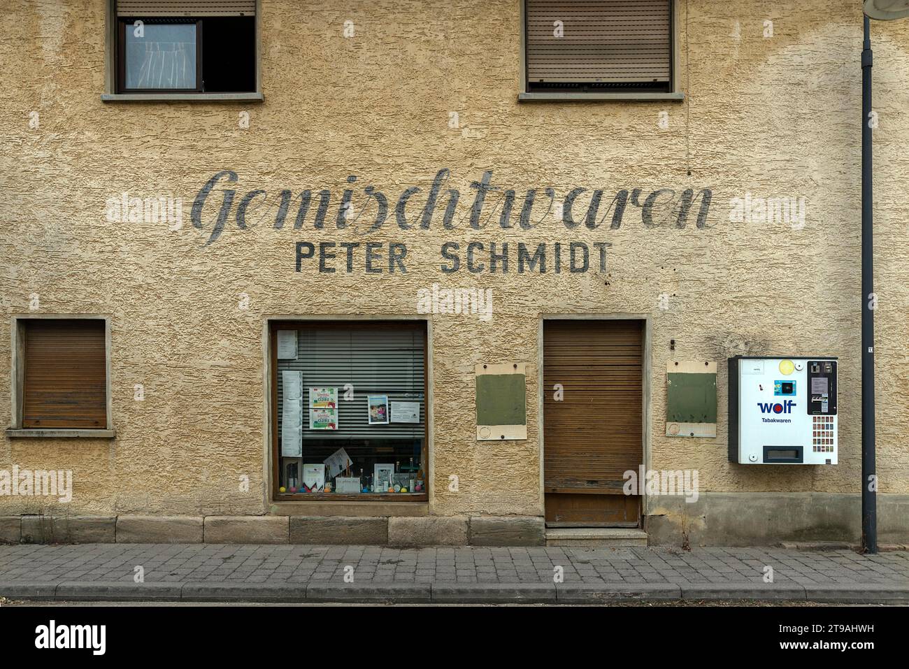 Ancien magasin d'angle, Mittelehrenbach, haute-Franconie, Bavière, Allemagne Banque D'Images