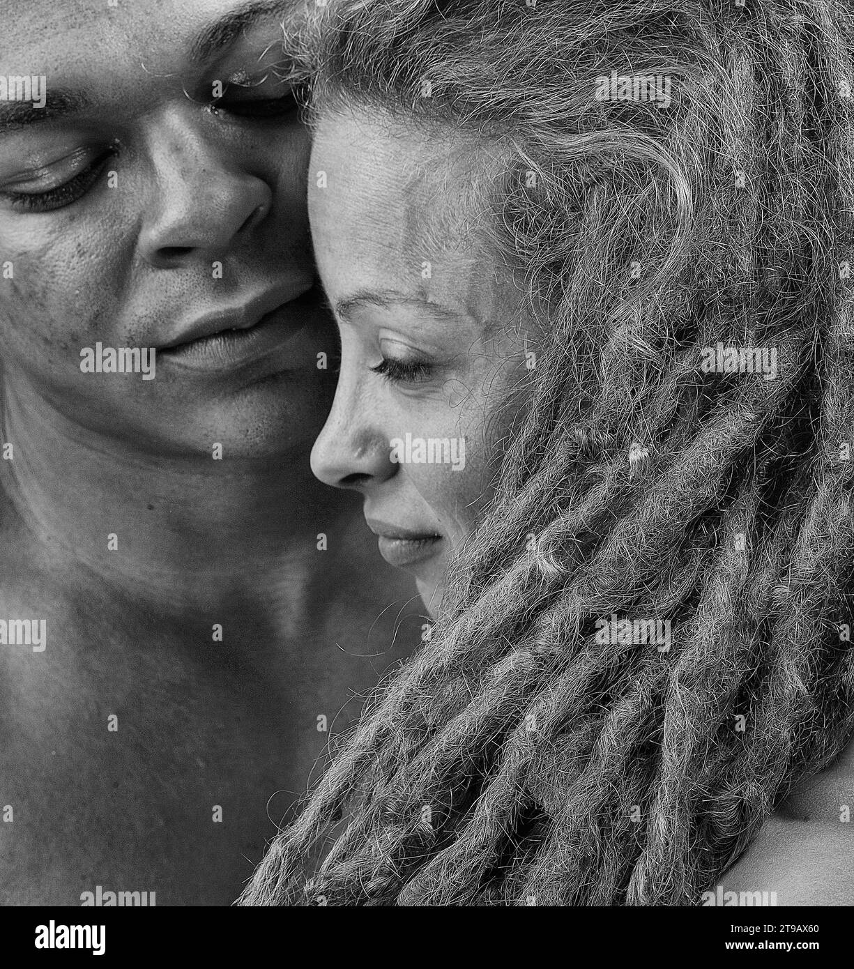 Portrait en gros plan d'un homme et d'une femme afro-américains. Banque D'Images