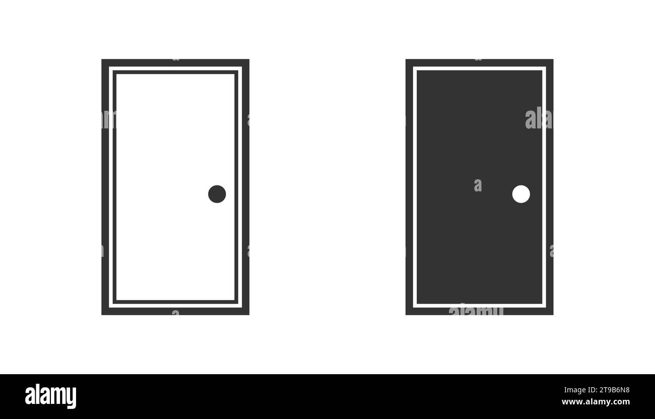 Icône de porte. Conception simple. Illustration vectorielle Illustration de Vecteur