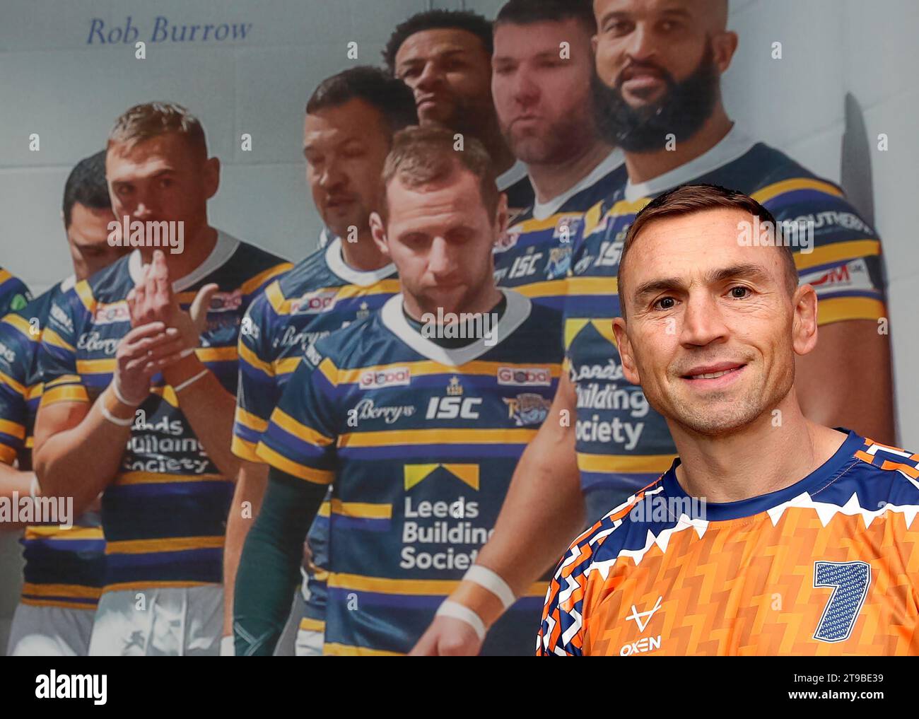 Kevin Sinfield pendant un photocall à Headingley, Leeds. Kevin Sinfield courra une fois de plus sept ultra marathons en sept jours le mois prochain, alors qu’il poursuit sa campagne de collecte de fonds et de sensibilisation pour aider les personnes touchées par la maladie du motoneurone. Date de la photo : Vendredi 24 novembre 2023. Banque D'Images