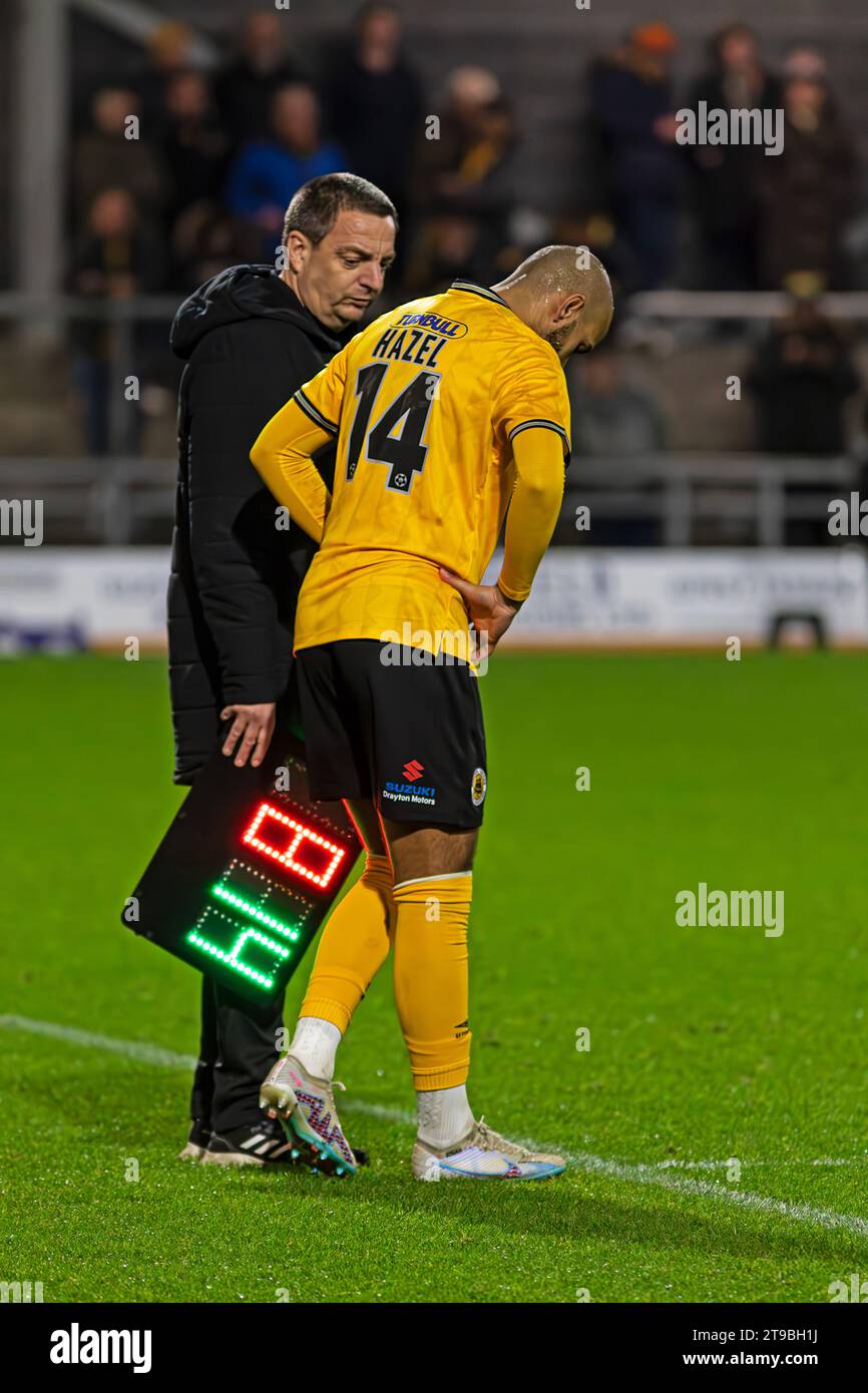 Vanarama National League Boston United vs Rushall Olympic 21.11.2023 Jakemans Community Stadium Boston, Lincolnshire Banque D'Images