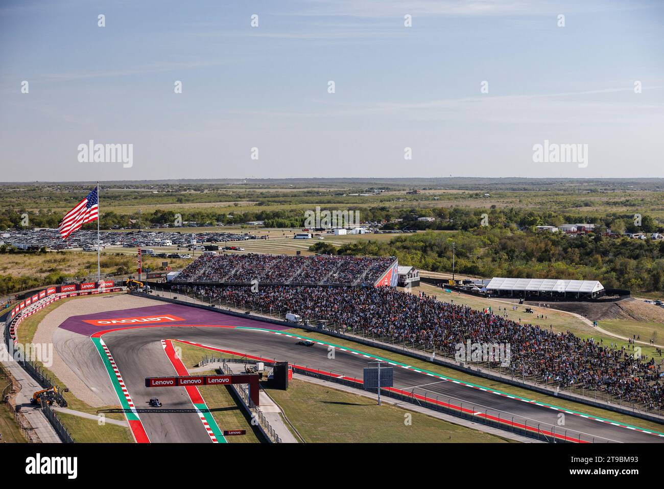 Austin, États-Unis. 20 octobre 2023. Vue générale, Grand Prix F1 des Etats-Unis au circuit des Amériques le 20 octobre 2023 à Austin, Etats-Unis d'Amérique. (Photo de HOCH ZWEI) crédit : dpa/Alamy Live News Banque D'Images