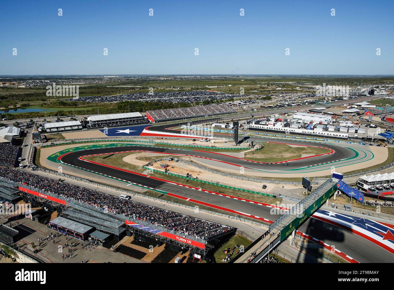 Austin, États-Unis. 20 octobre 2023. Vue générale, Grand Prix F1 des Etats-Unis au circuit des Amériques le 20 octobre 2023 à Austin, Etats-Unis d'Amérique. (Photo de HOCH ZWEI) crédit : dpa/Alamy Live News Banque D'Images