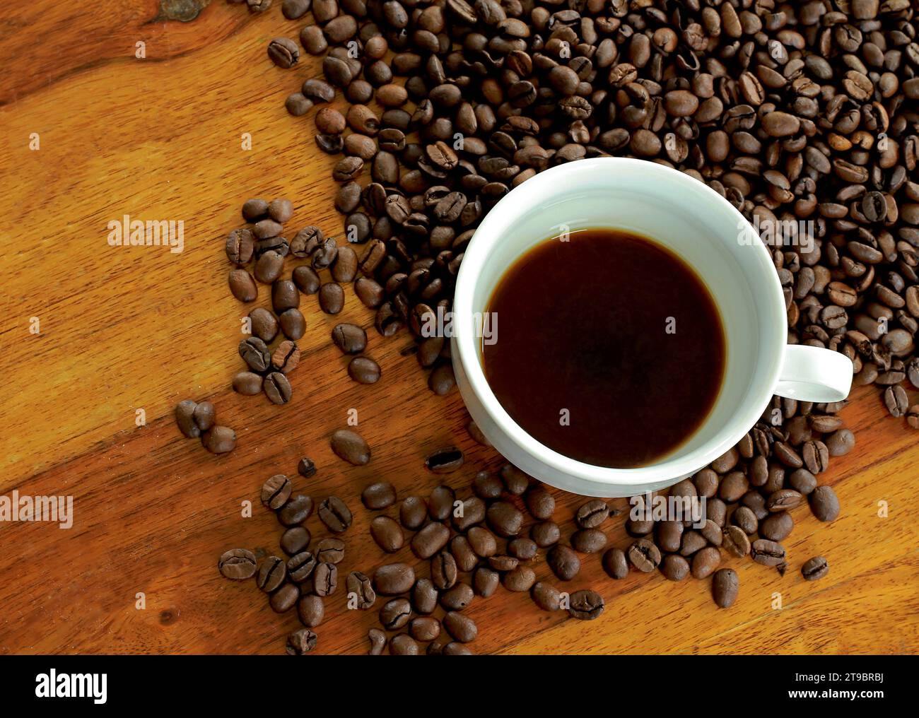 café torréfié fait à partir de grains de café sur l'écran pas de personnes stock image photo Banque D'Images
