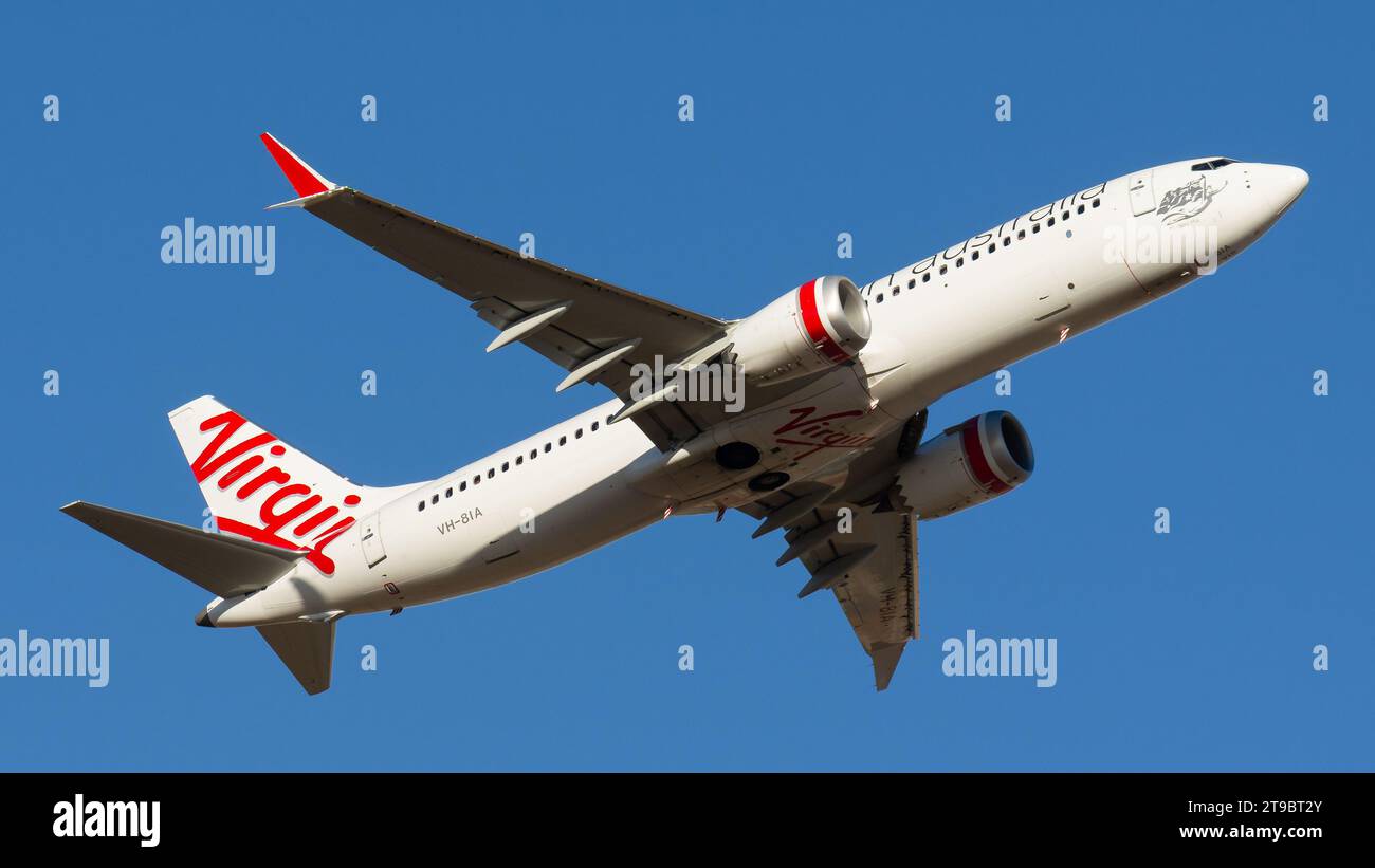 Boeing 737 Max-8 de Virgin Australia Airlines Banque D'Images
