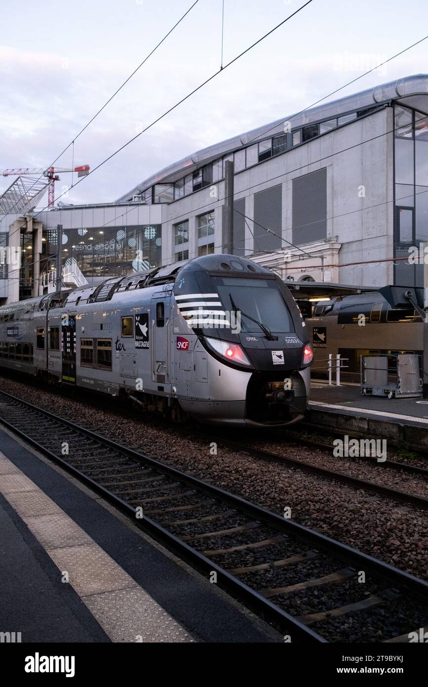 France, Bretagne, Rennes le 2022-02-15. Image de la vie quotidienne en Bretagne. Photographie de Martin Bertrand. France, Bretagne, Rennes le 2022-02-15. Image Banque D'Images