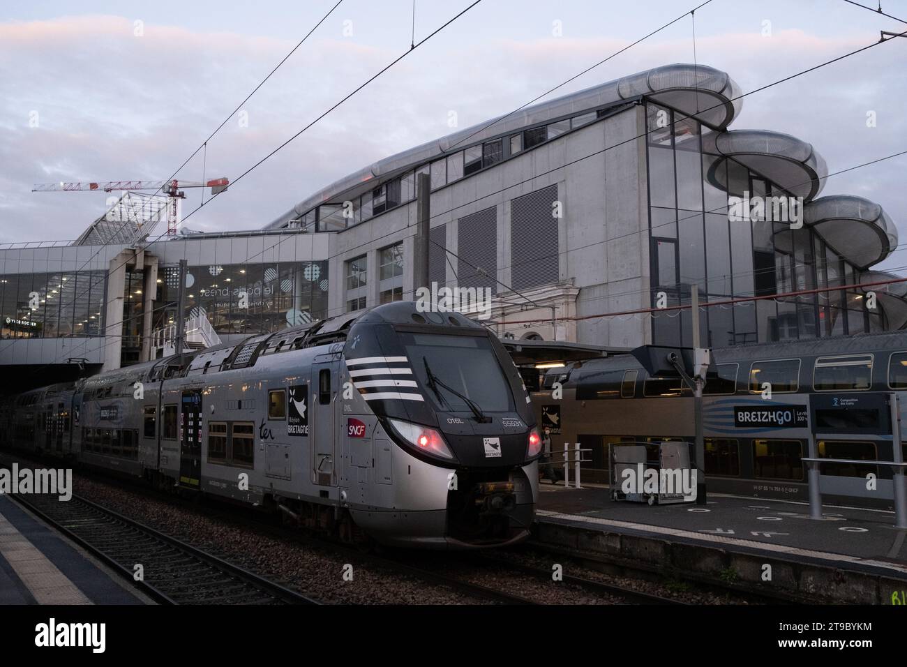 France, Bretagne, Rennes le 2022-02-15. Image de la vie quotidienne en Bretagne. Photographie de Martin Bertrand. France, Bretagne, Rennes le 2022-02-15. Image Banque D'Images