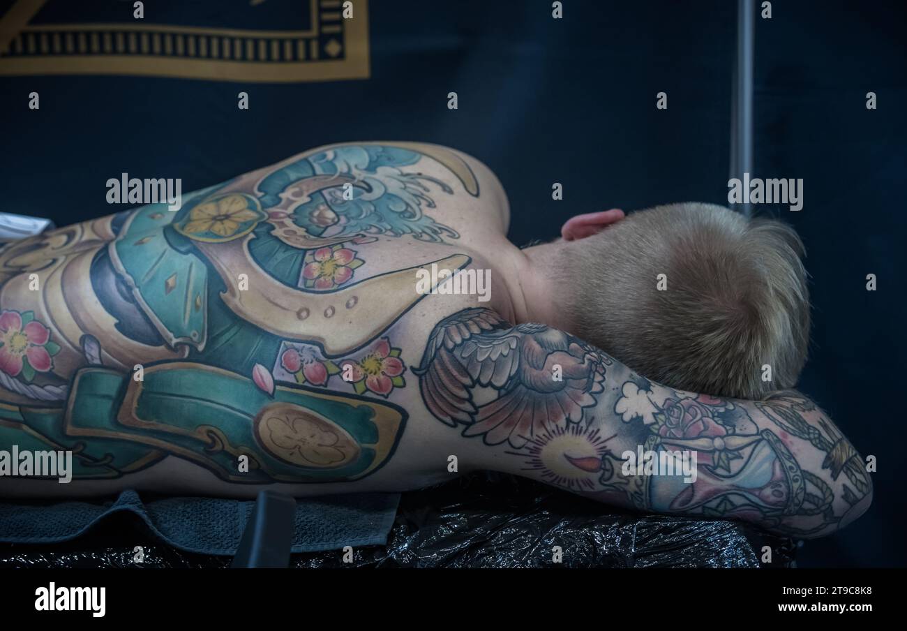 Varsovie. Pologne. 2019 Warsaw Tattoo Days 2019 Banque D'Images