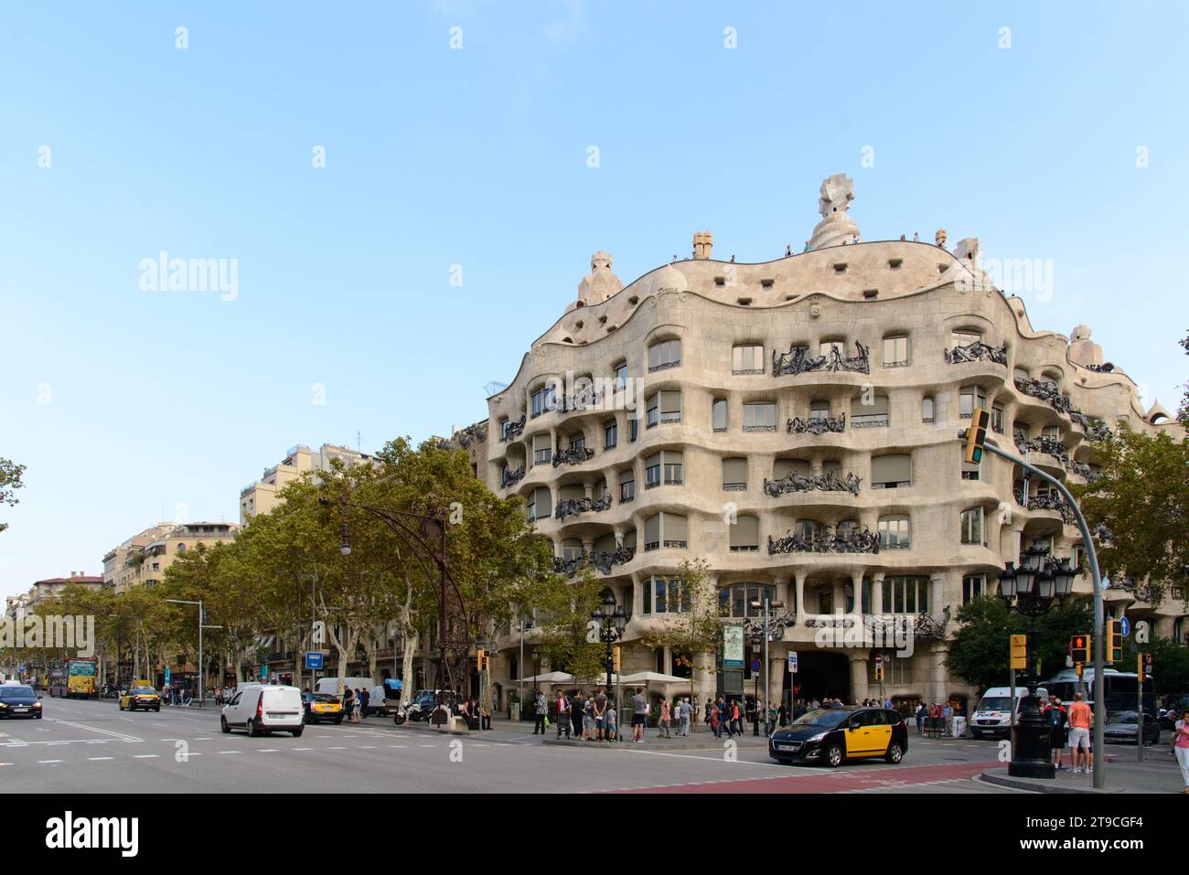 La Pedrera-Casa Milà à Barcelone Espagne Banque D'Images
