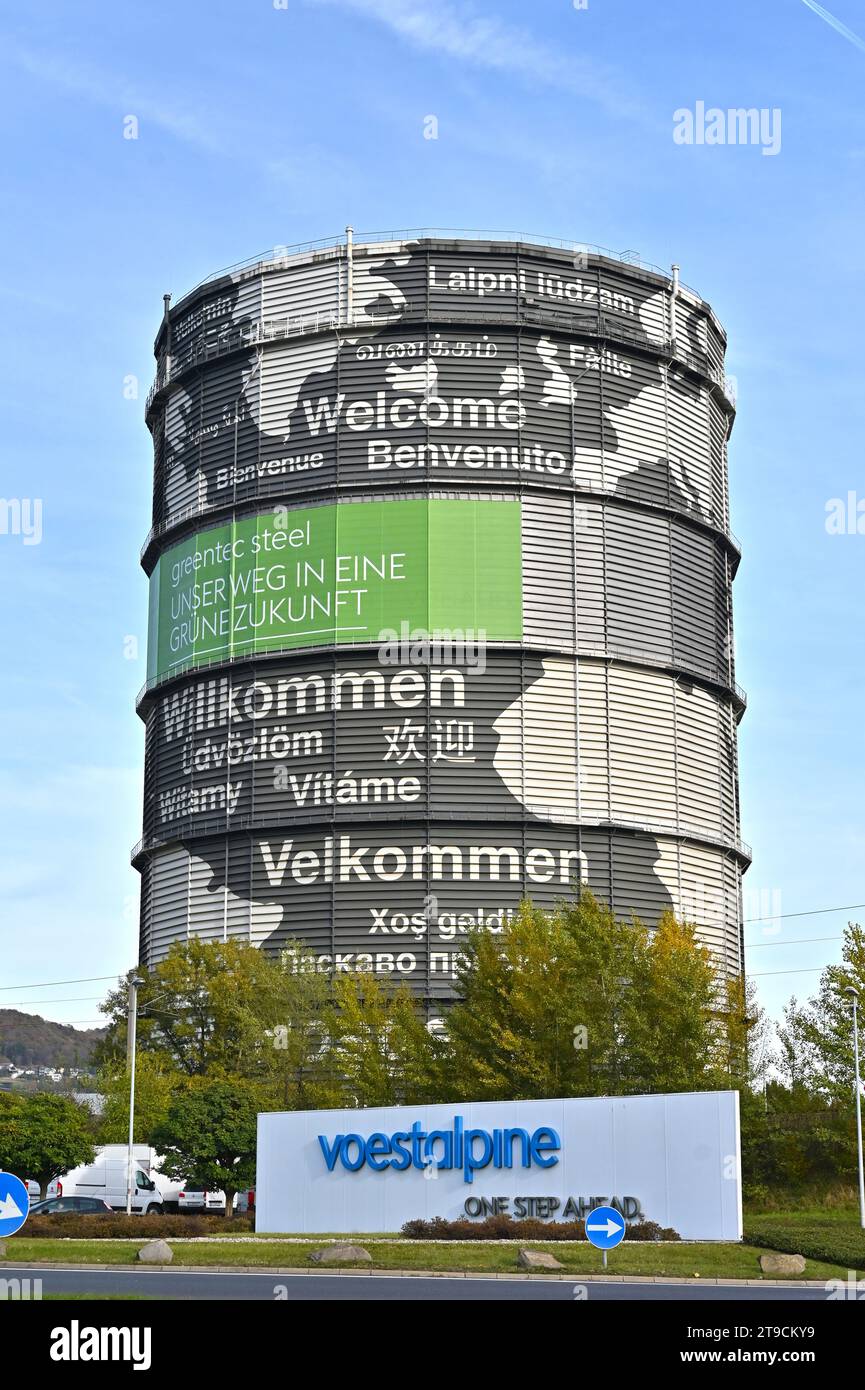 Aciérie Voestalpine à Linz, haute-Autriche Banque D'Images