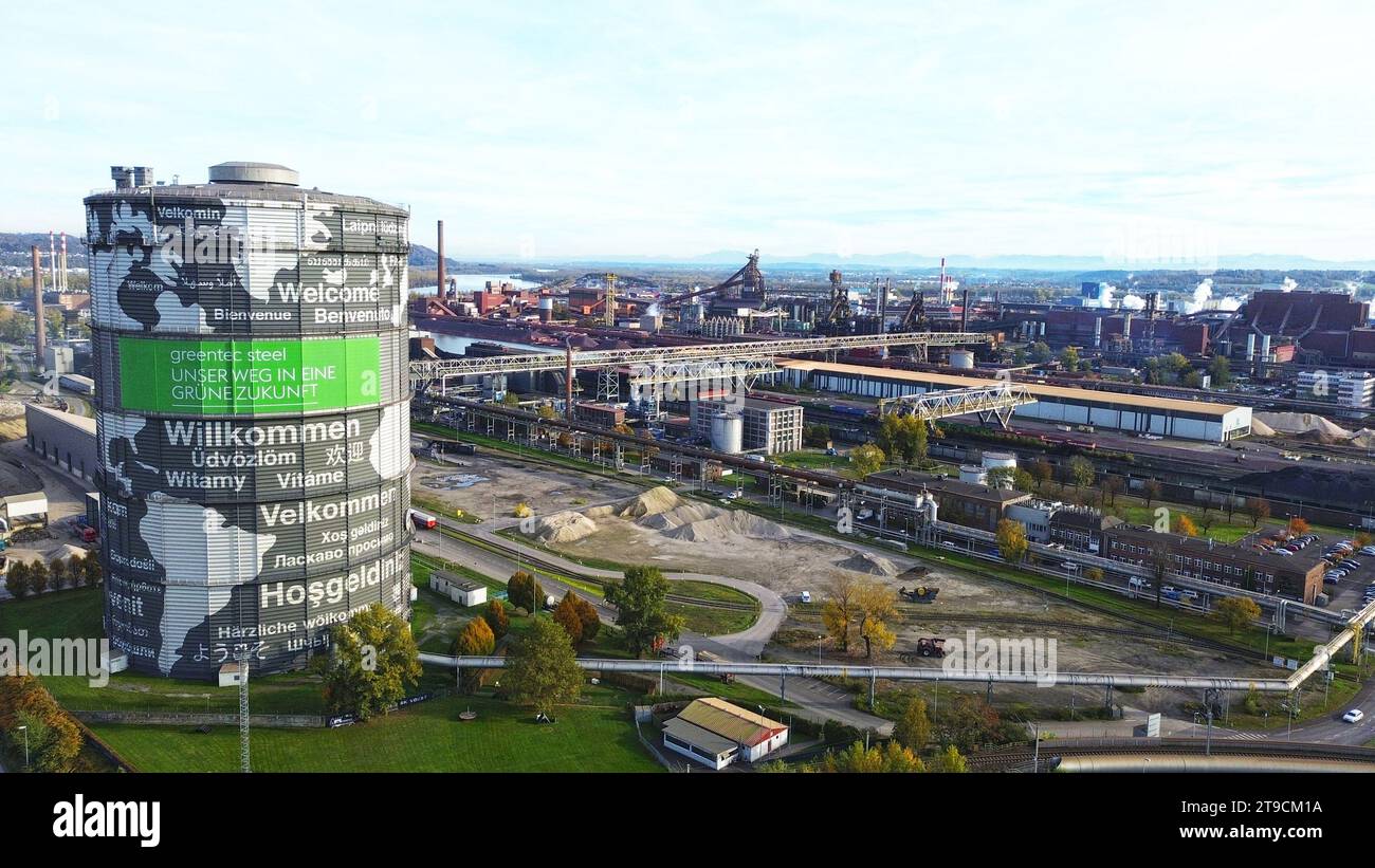 Aciérie Voestalpine à Linz, haute-Autriche Banque D'Images