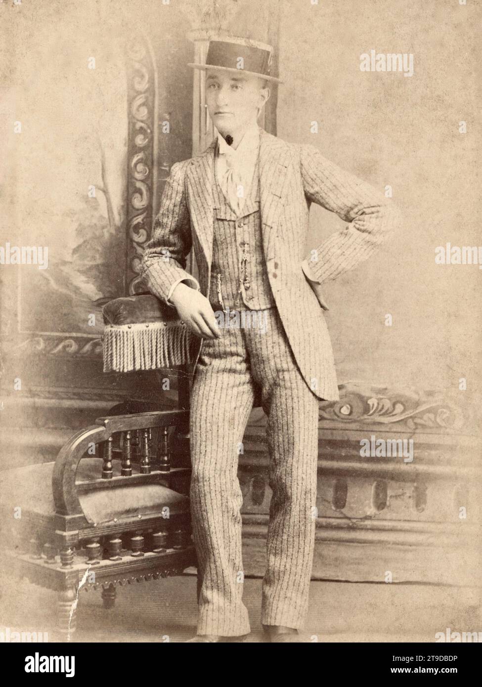 Mode Homme 1890, mode Homme 1900 Banque D'Images
