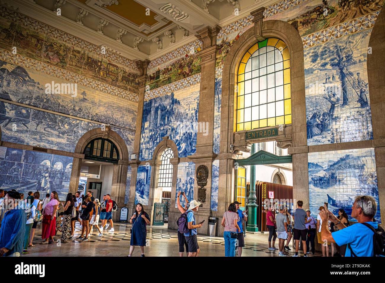 Porto ou Porto, Portugal Gare sao bento Banque D'Images