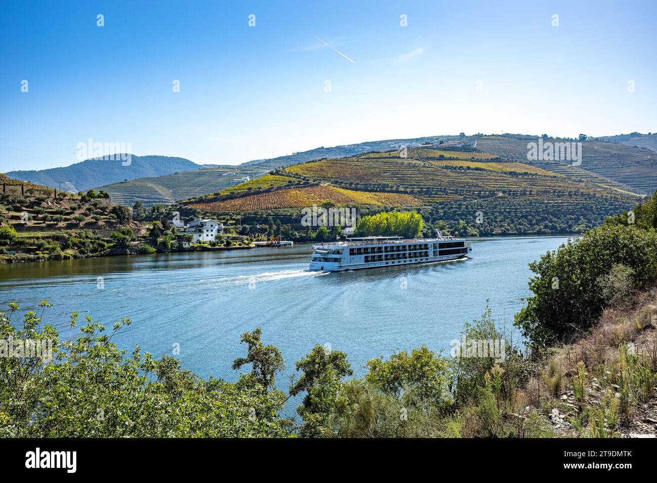 La rivière Douro Portugal Pinhao Banque D'Images