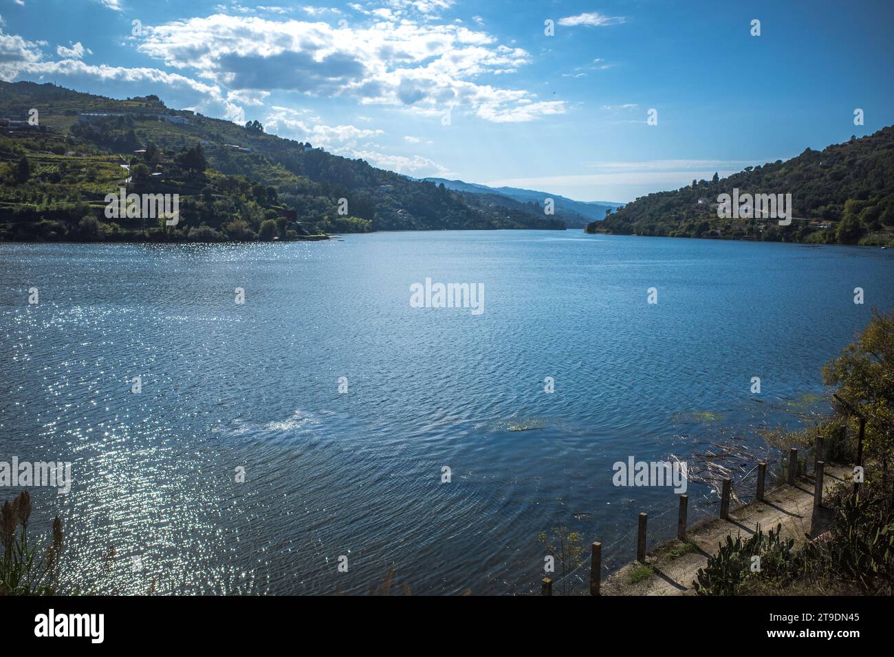 La rivière Douro Portugal Pinhao Banque D'Images