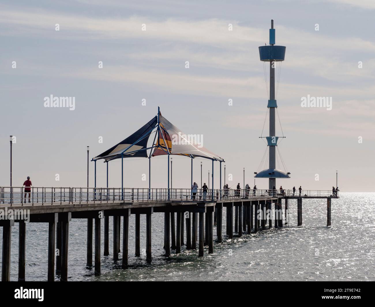 L'embarcadère de Brighton en Australie méridionale. Banque D'Images